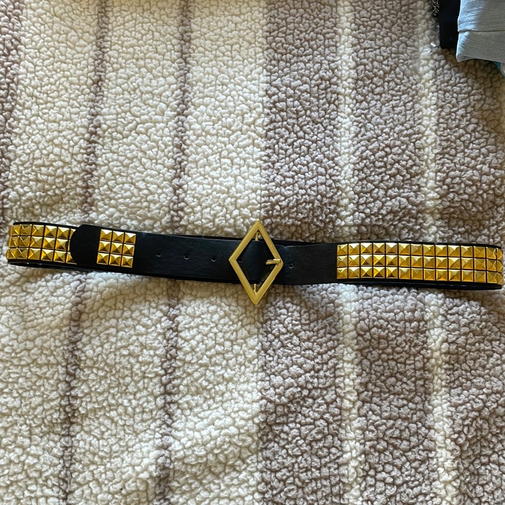 Gold studded belt
